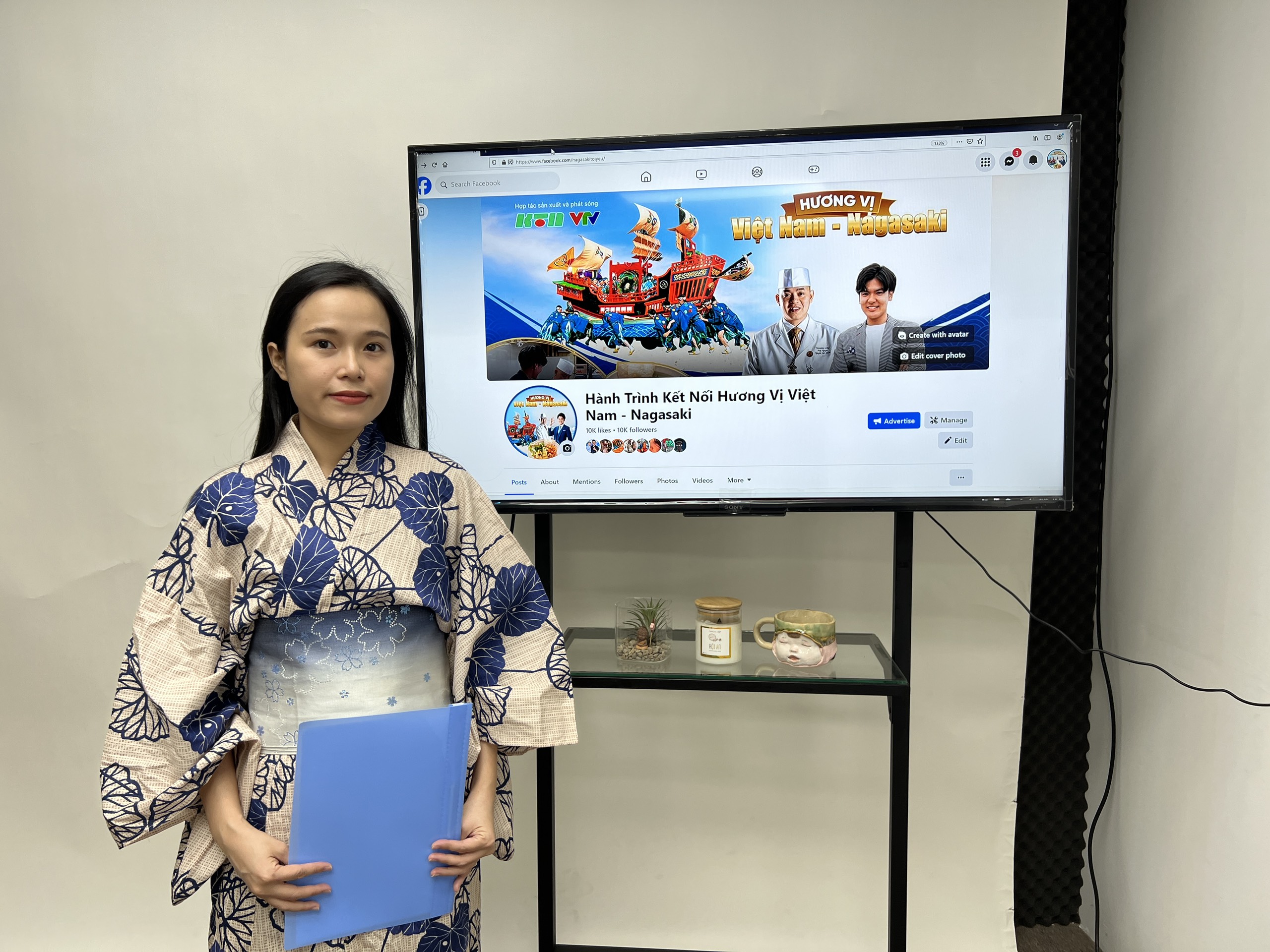 Buổi livestream quay số trên fanpage Hành trình kết nối Hương vị Việt Nam - Nagasaki livestream